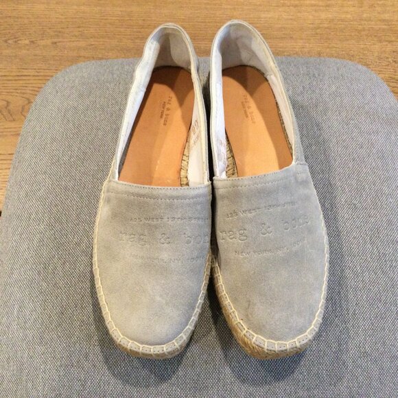 NEW Rag & Bone Edie Espadrilles in Cemento. Size 38. Retail- $275 - Picture 9 of 11